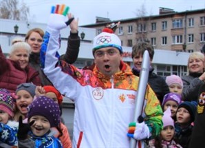 Андрей Чибис принял участие в эстафете Олимпийского огня &#171;Сочи – 2014&#187;